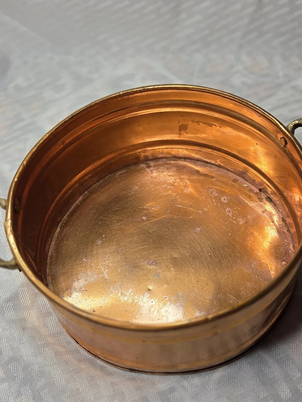 Vintage J.I. Design Inc. Copper & Brass Planter Bowl / Ice Bucket 7